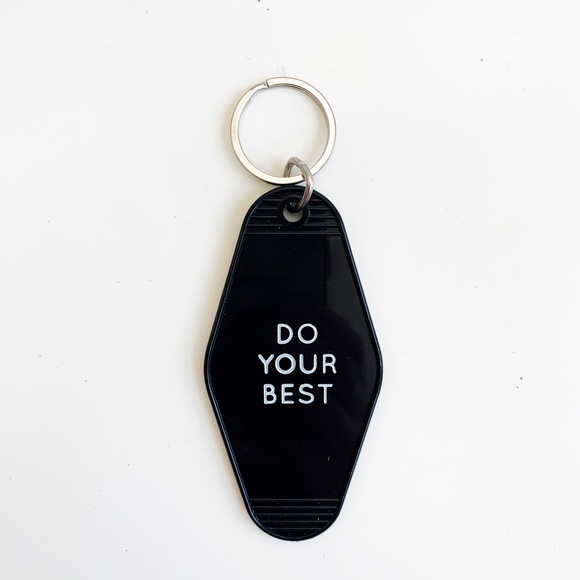 Three Potato Four Vintage Style "Do Your Best" Keychain - NEW - Picture 5 of 6